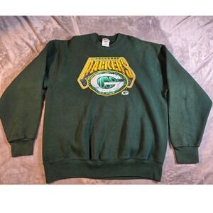 Vintage Green Bay‎ Packers NFL 1997 Pro Player Sweatshirt Men XL Made in USA
